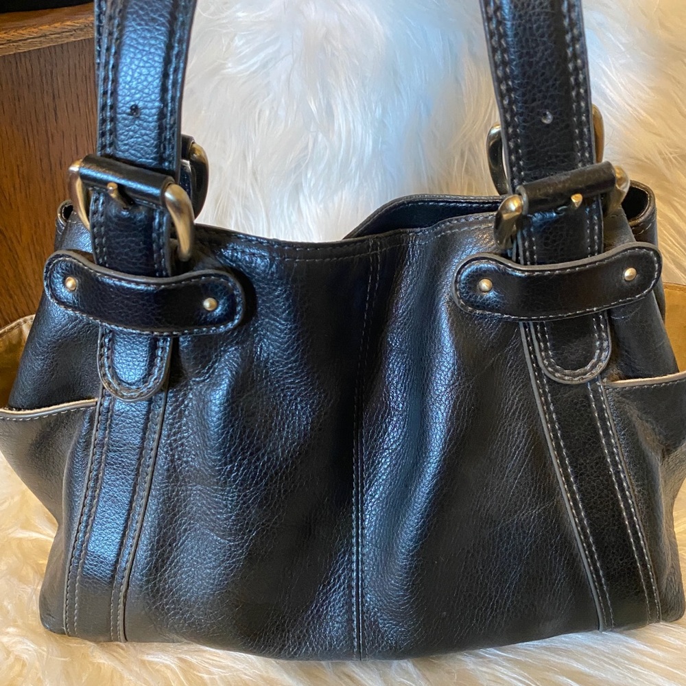 Liz Claiborne Black Leather Handbag